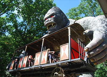 King Kong au parc de loisirs Le PAL en Auvergne-Rhône-Alpes