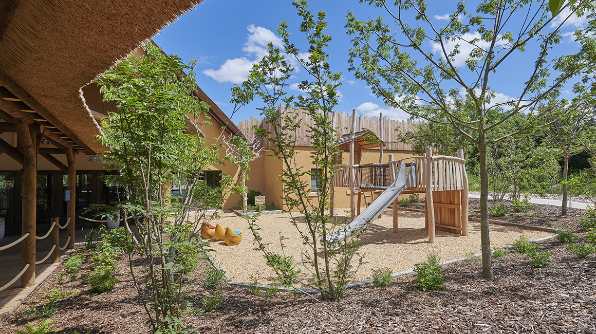 Children have access to a fun and educational playground