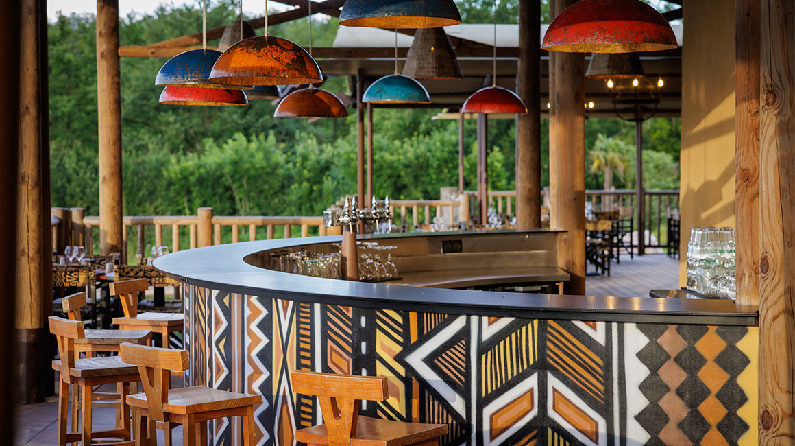 Enjoy a break on the Victoria's terrace after a day at the park